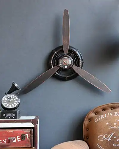 Antique Airplane Propeller Wall Clock