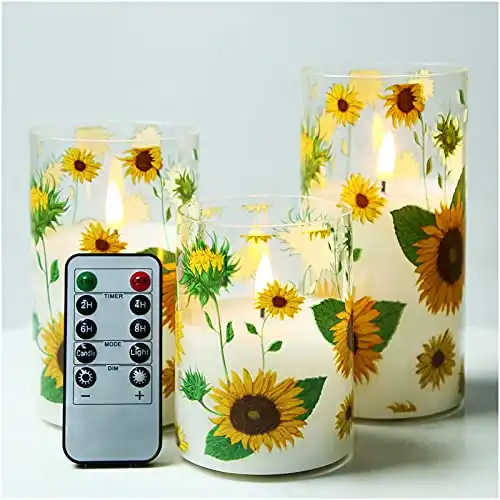 Glass Flameless Candles
