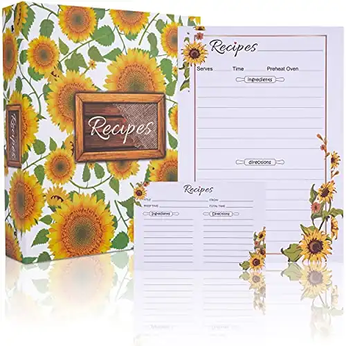 Sunflower Recipe Binder Kit