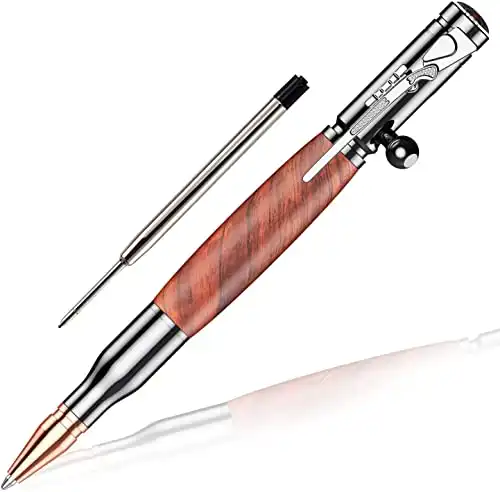Bolt Action Pen with Compass