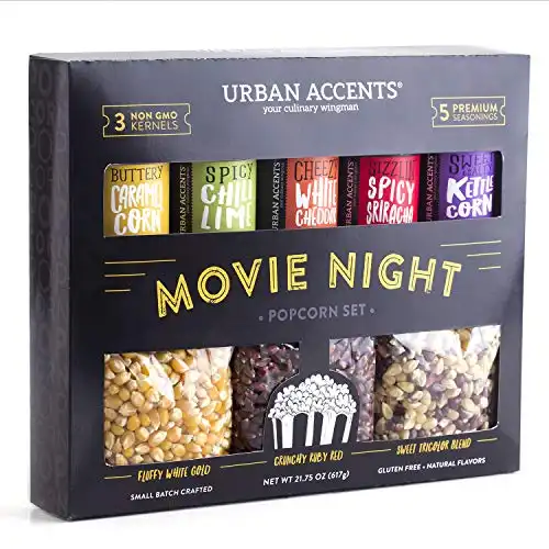 Movie Night Popcorn Kernel and Seasoning Variety Pack